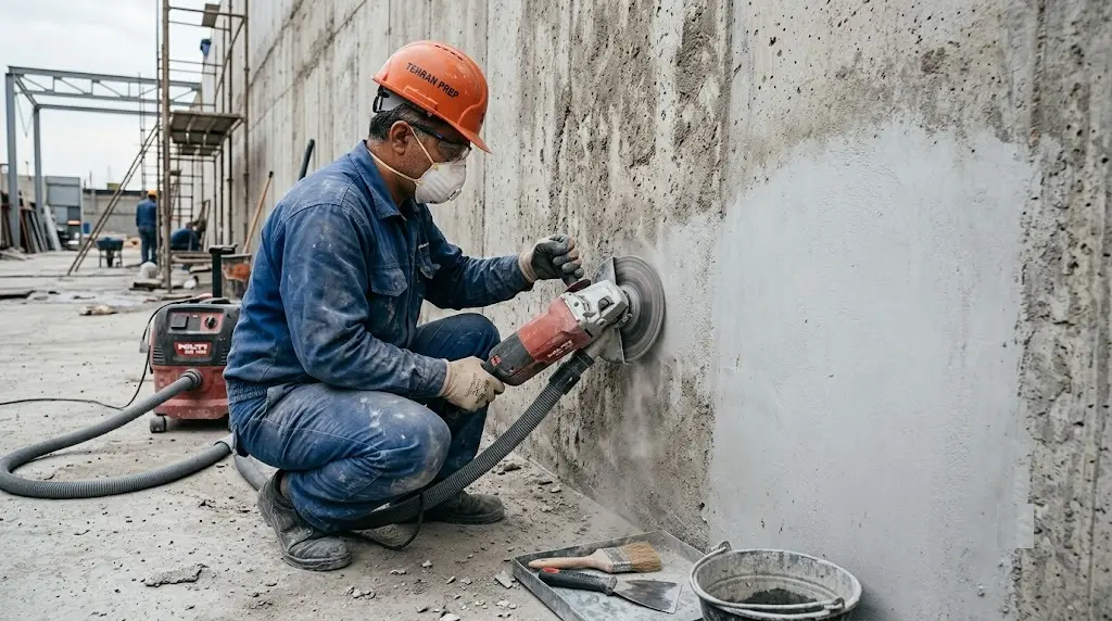 آماده‌‌سازی سطح بتنی